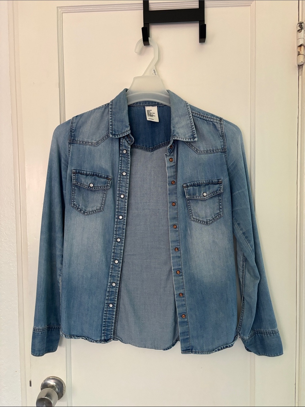 H&M Light Blue Denim Shirt Jacket